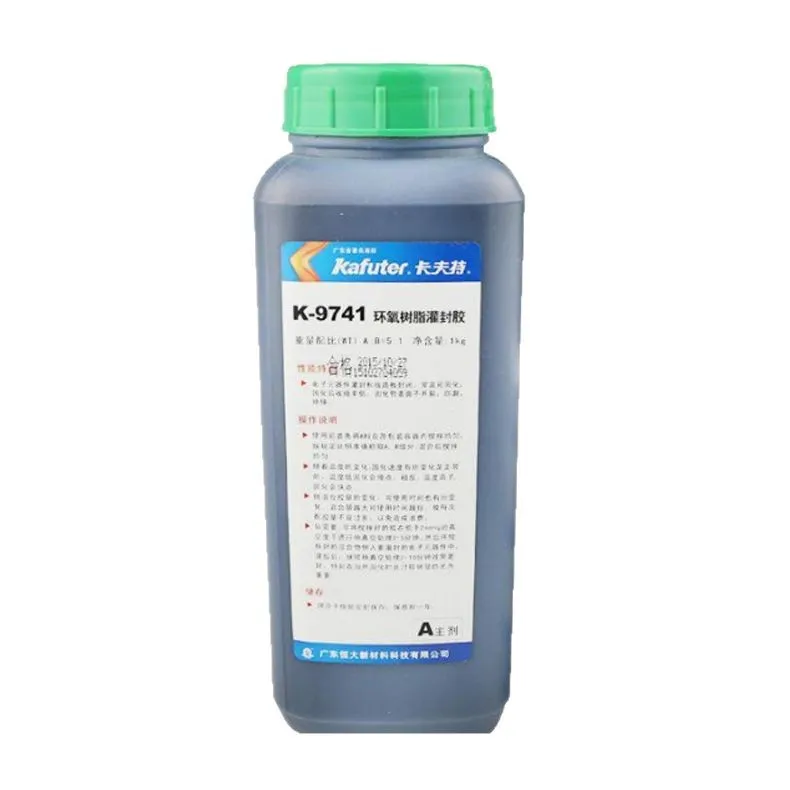 kafuter K-9741 Electronic Potting Adhesive Epoxy Resin AB Adhesive High Hardness Black Sensor Potting Adhesive