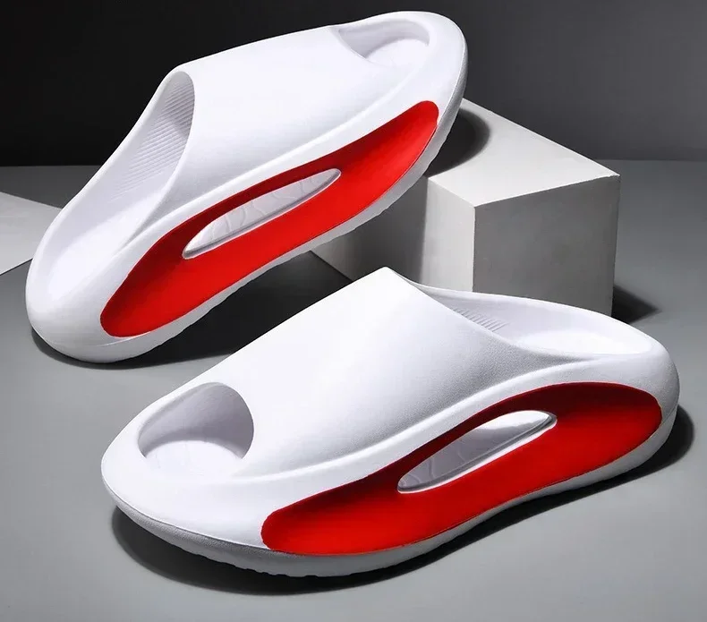 Hochwertige Hausschuhe für Herren und Damen, Eva-Hausschuhe mit weicher Sohle, dicke Sohle, bequeme, stoßdämpfende, leichte Strandschuhe – Detail 14