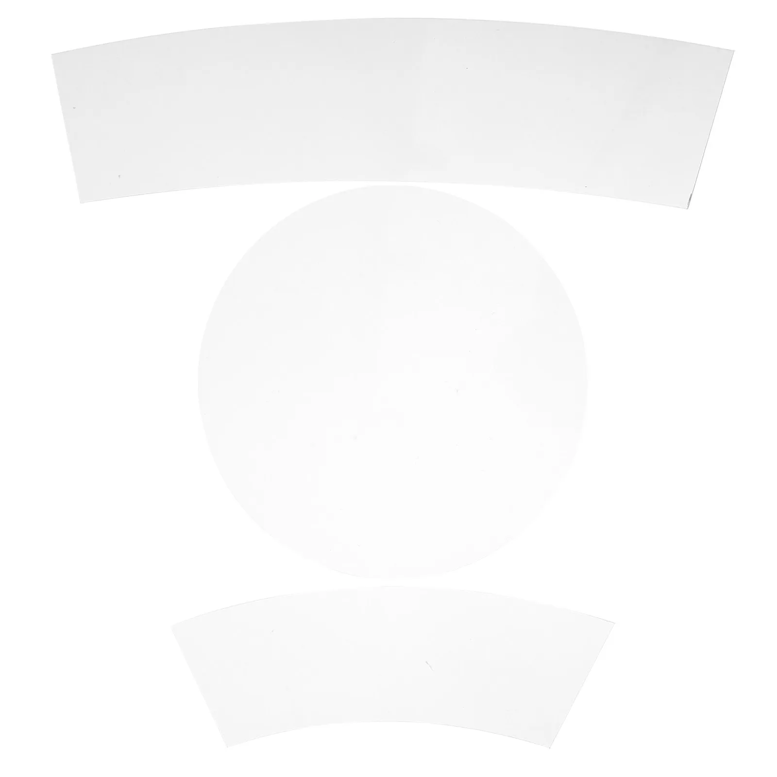 3Pcs Transparent Acrylic Bucket Hat Sewing Template Set Quilting Ruler Patchwork Stencil Craft DIY Sewing Measuring Tool High view 3