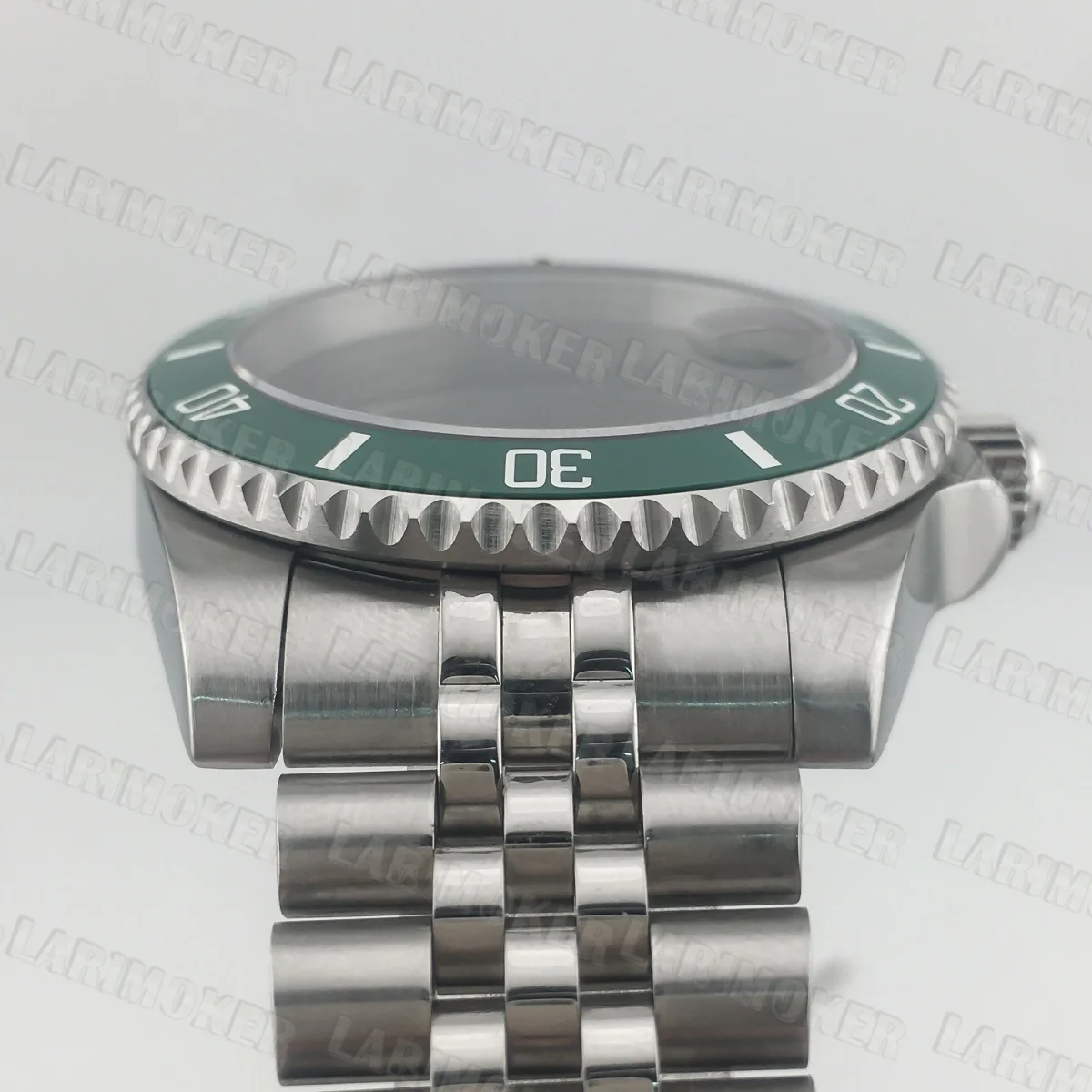 40mm NH35 케이스 사파이어 글라스 방수 NH34 NH35 NH36 ETA2824 무브먼트 28.5mm 다이얼 GMT 요트 케이스 스테인레스 스틸 스트랩