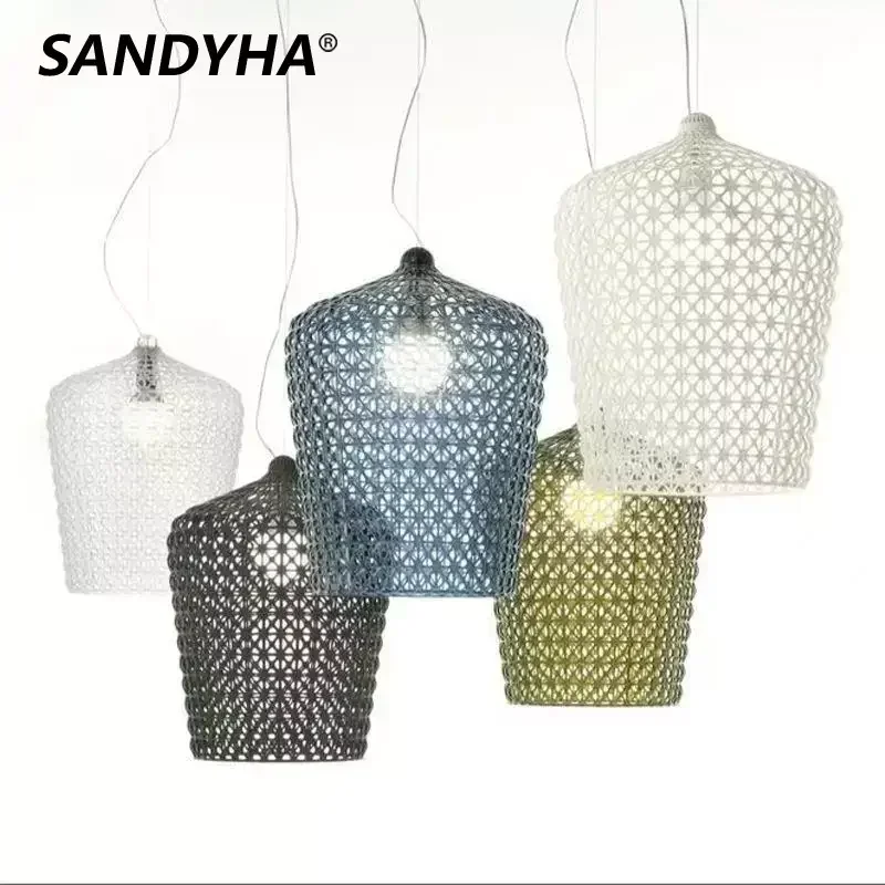 

Italian Hollowed Out Restaurant Pendant Light Nordic Designer Modern Creative Art Living Room Model Decorative
