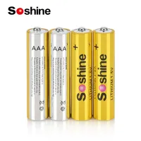 Soshine 1.5 Volt 1200mAh Batteries AAA 1.5V Lithium Battery Non-Rechargeable Battery for Flashlights Electronic Doorbell Toys