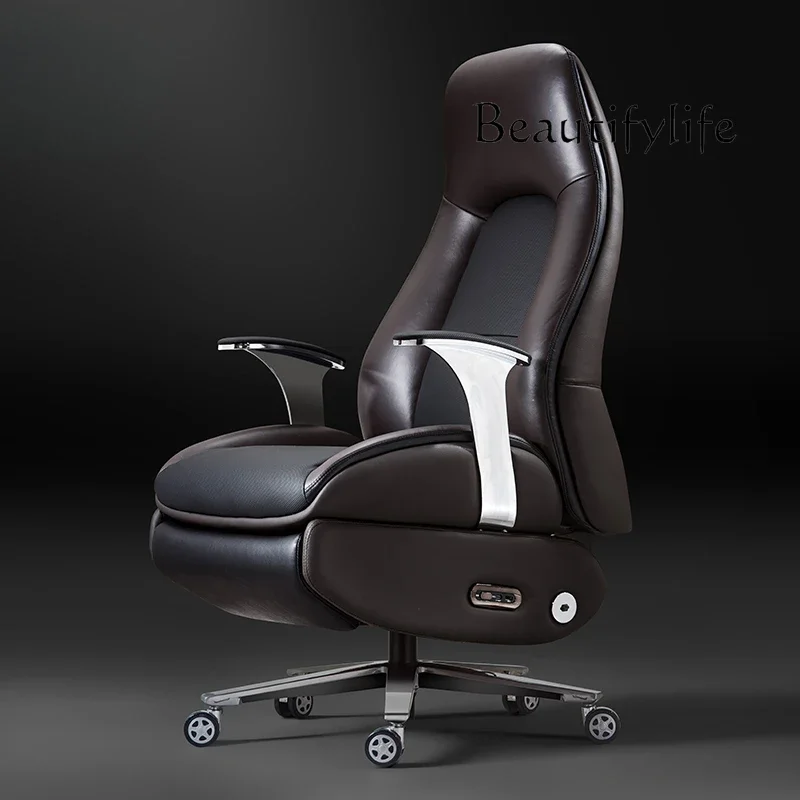 

Leather Office Boss Electric Swivel Chair Ergonomic Computer Chair Zero Gravity Shuyun Chair