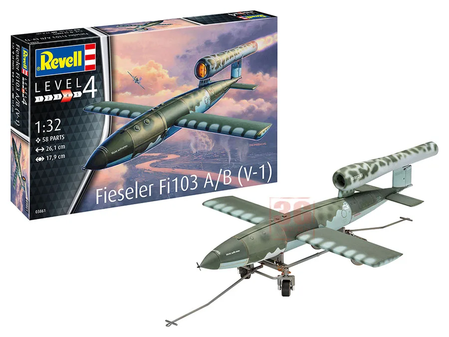 Комплект масштабной модели самолета Revell 03861 Fieseler Fi103 A/B (V-1) 1/32