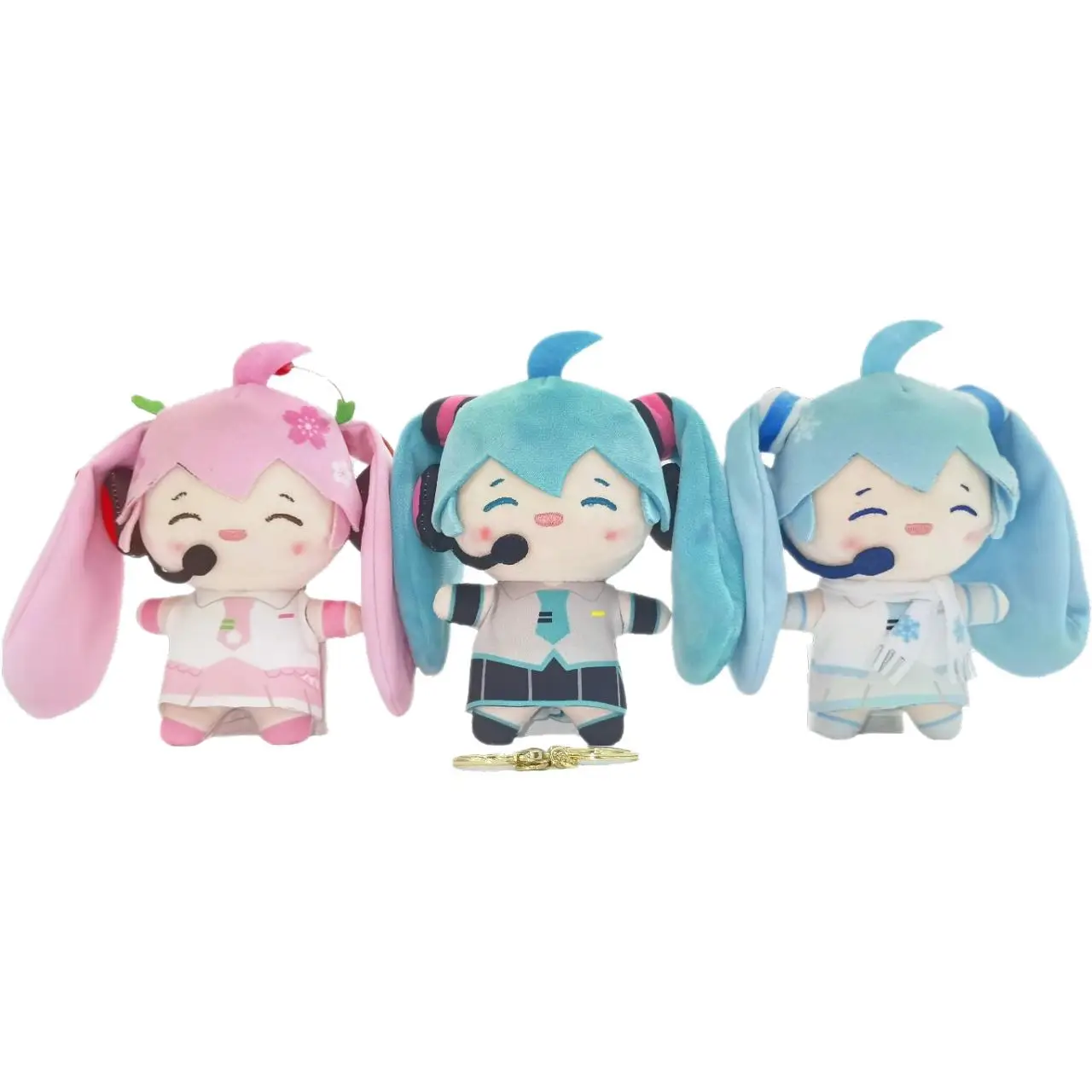 

Miku Hatsune Future VOCALOID Fufu Plush Doll Stuffed Toy Hanging Keychain Cute Anime Figure Collectible Gift for Fans