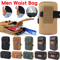 PU Leather MEN'S Belt Bag Multifunctional Outdoor Travel Sports Phone Purse Fashionable Waist Bag Soft Bag Belt Backpack