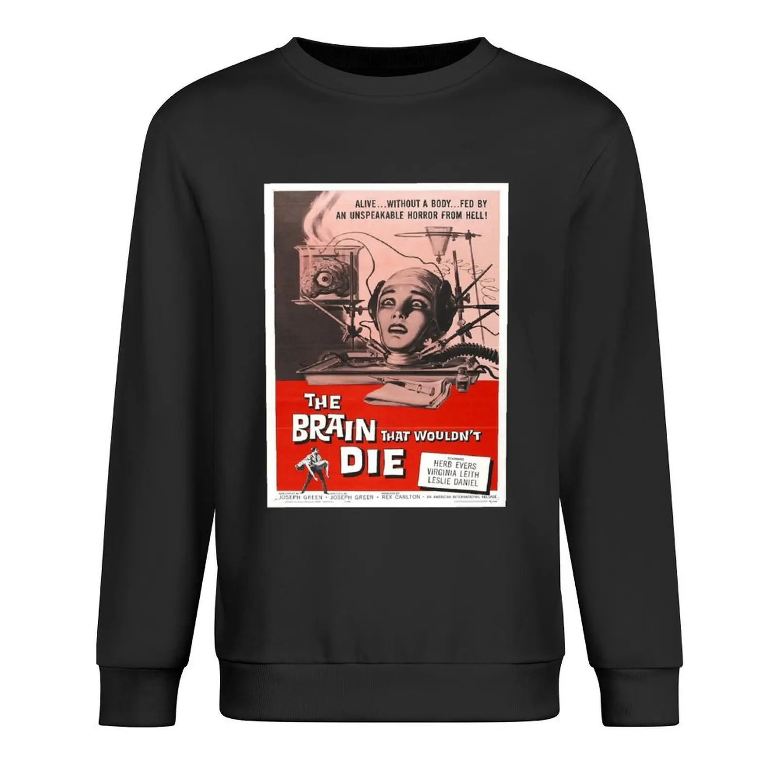 الدماغ الذي لن يموت - بلوفر ملصق عتيق ملابس رياضية للرجال ملابس شتوية بلوزات رجالية #1