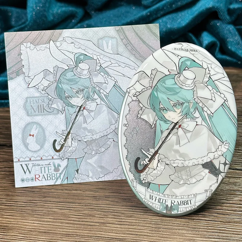 

Новый значок на пуговицах кролика Мику, овальный значок, украшение Itabag, булавка, акриловая подставка Miku/подставка ---, фигурки аниме, товары/товары, игрушки