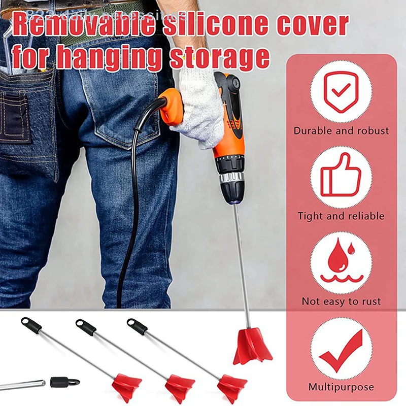 convenient1PC Mud Grouting Mortar Tool Hexagon Shaft Plaster Paint Mixer Mixing Paddle Rod Electric Drill Construction Agitator