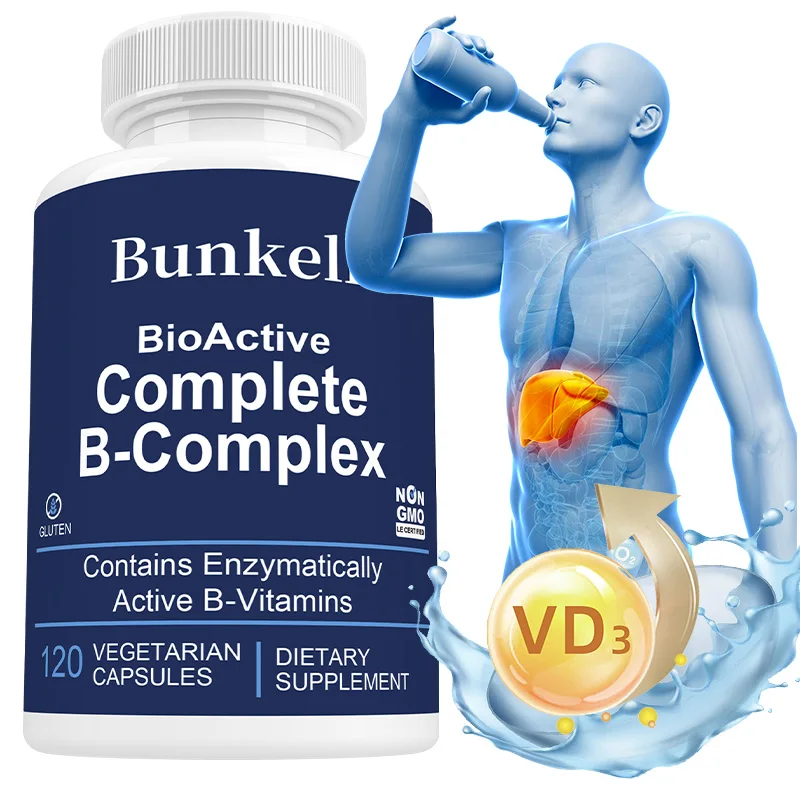 

Vitamin B Complex Capsules Support Immune System, Bone and Metabolism, Promote Digestion, Support Brain Nervous System Health