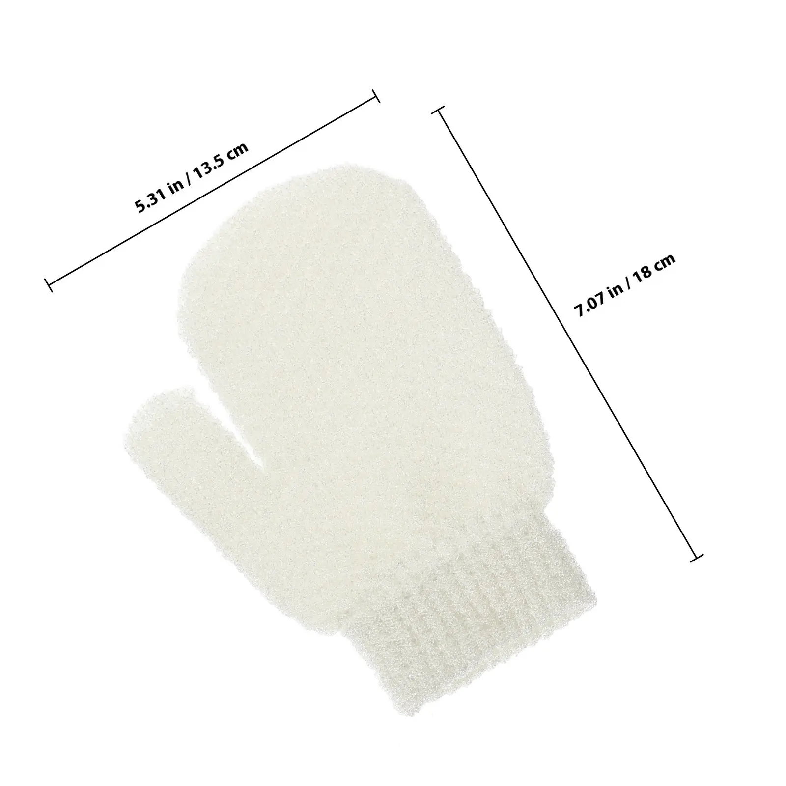 2Pcs Exfoliating Bath Gloves Shower Scrubbing Gloves For Adult Body Frosted Toweling Cloth Mitt Gentle Skin Bathing