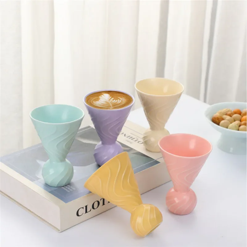 

Fresh Ceramic Coffee Cup for Girls, Internet Celebrity, Afternoon Tea Cup, Creative Mug, Good-Looking Cup