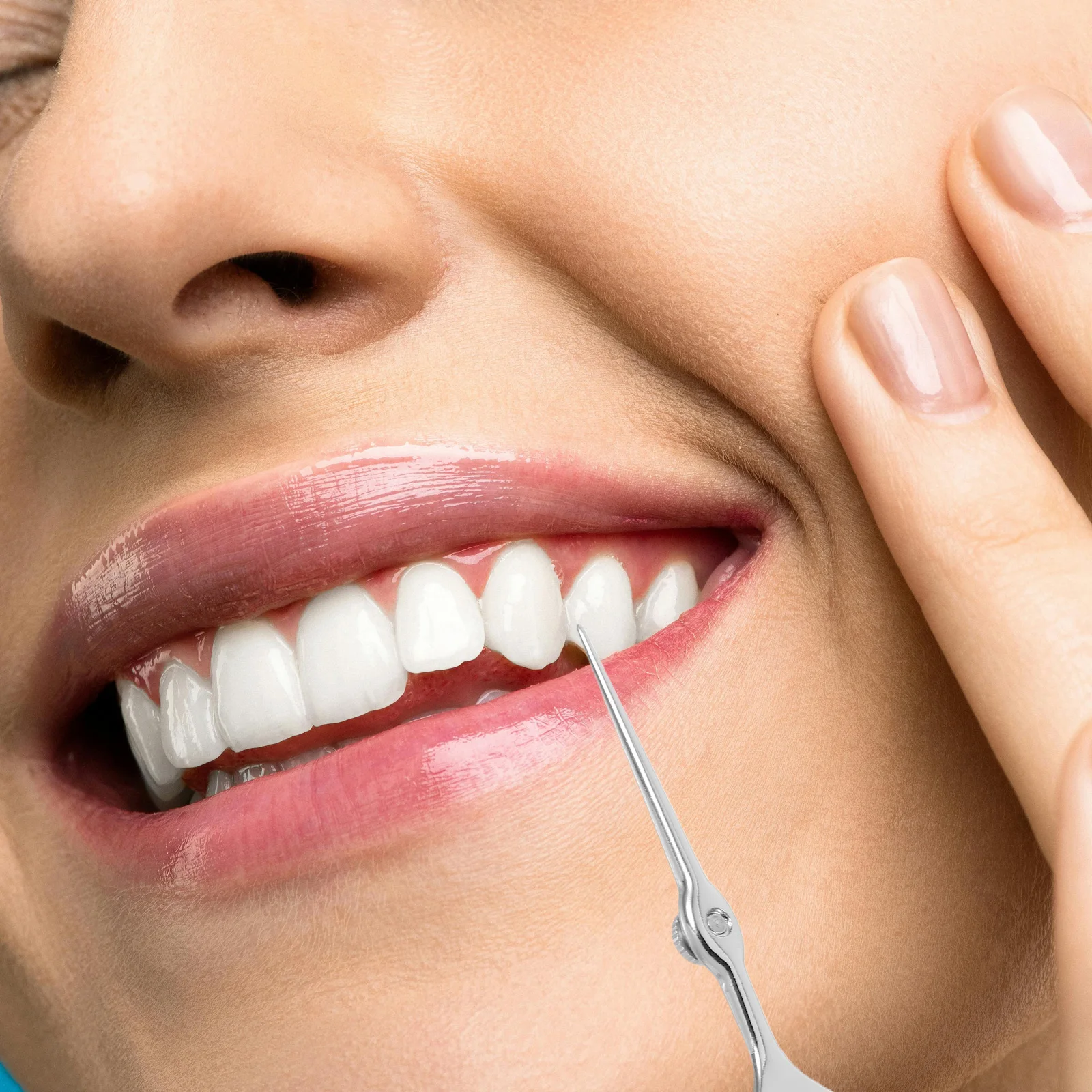 

Portable Floss Pick Stainless Steel Reusable Dual Function Oral Care Travel Toothpick Flosser Clean Between Teeth