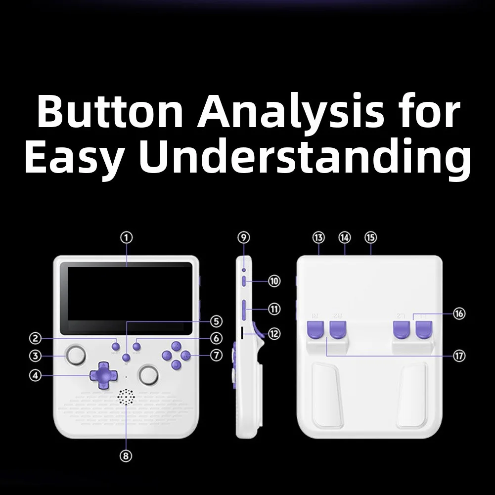 Handheld Game Console H5 64G 5.0 Inch IPS Screen Nostalgic Mini For Arcade Handheld Console With RGB Atmosphere Light