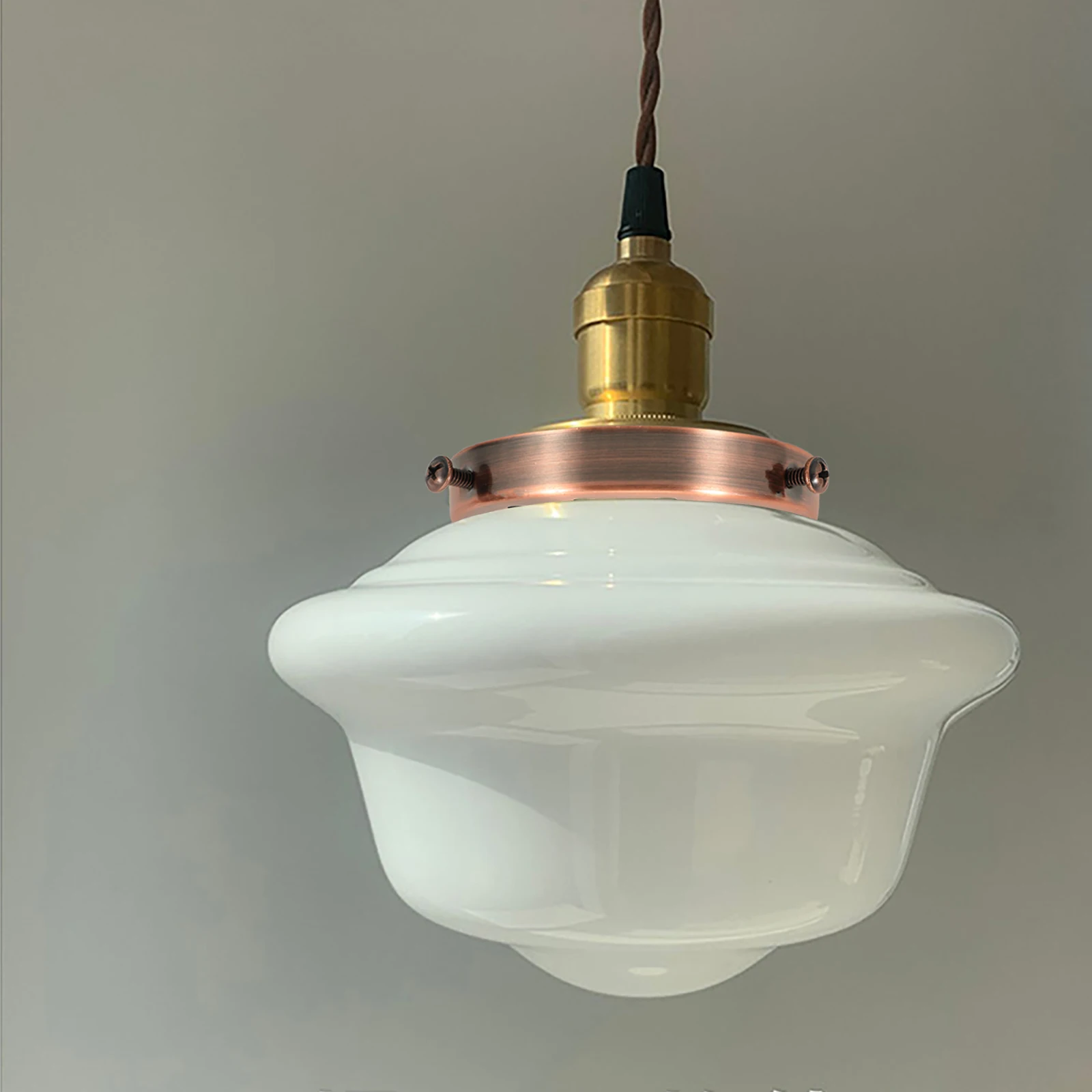 

Iron Lamp Shade Holder Vintage Three-Hole Collar Ring Lampshade Replacement Part for Pendant Table Floor Lamps