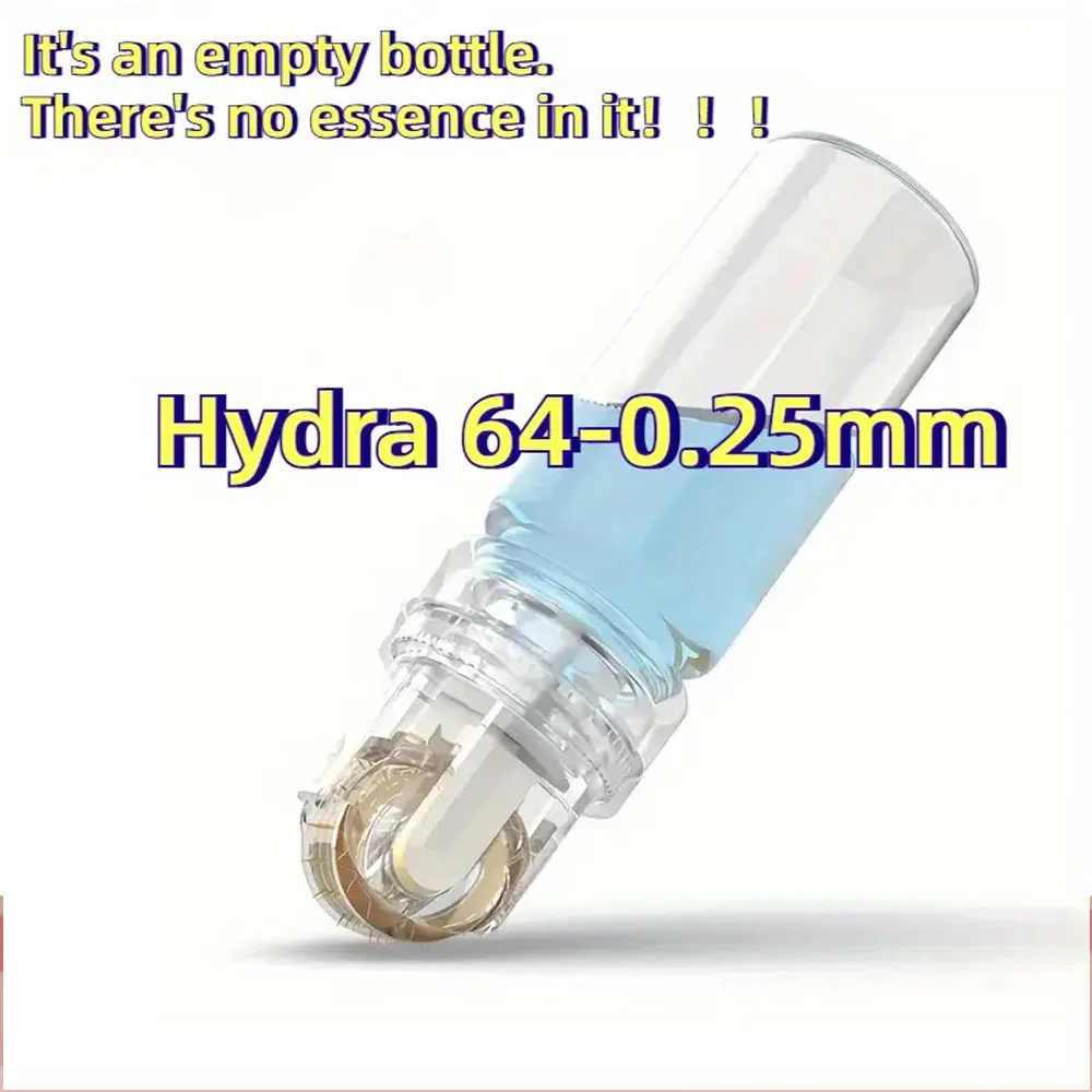 Hydra Roller 64 pines Micro titanio necesita puntas agujas Derma cuidado de la piel botella blanqueadora antienvejecimiento rodillo suero reutilizable