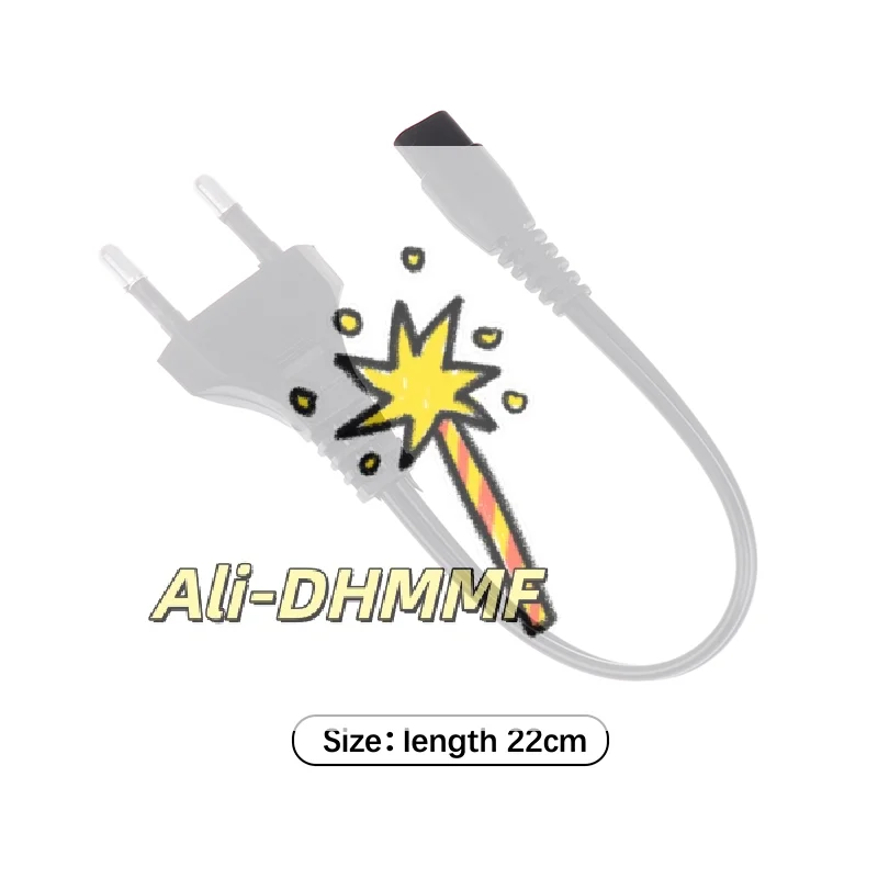 

Двухпортовый зарядный кабель с вилкой европейского стандарта — универсальное прямое зарядное устройство 110–220 В для фонариков и светодиодных ламп