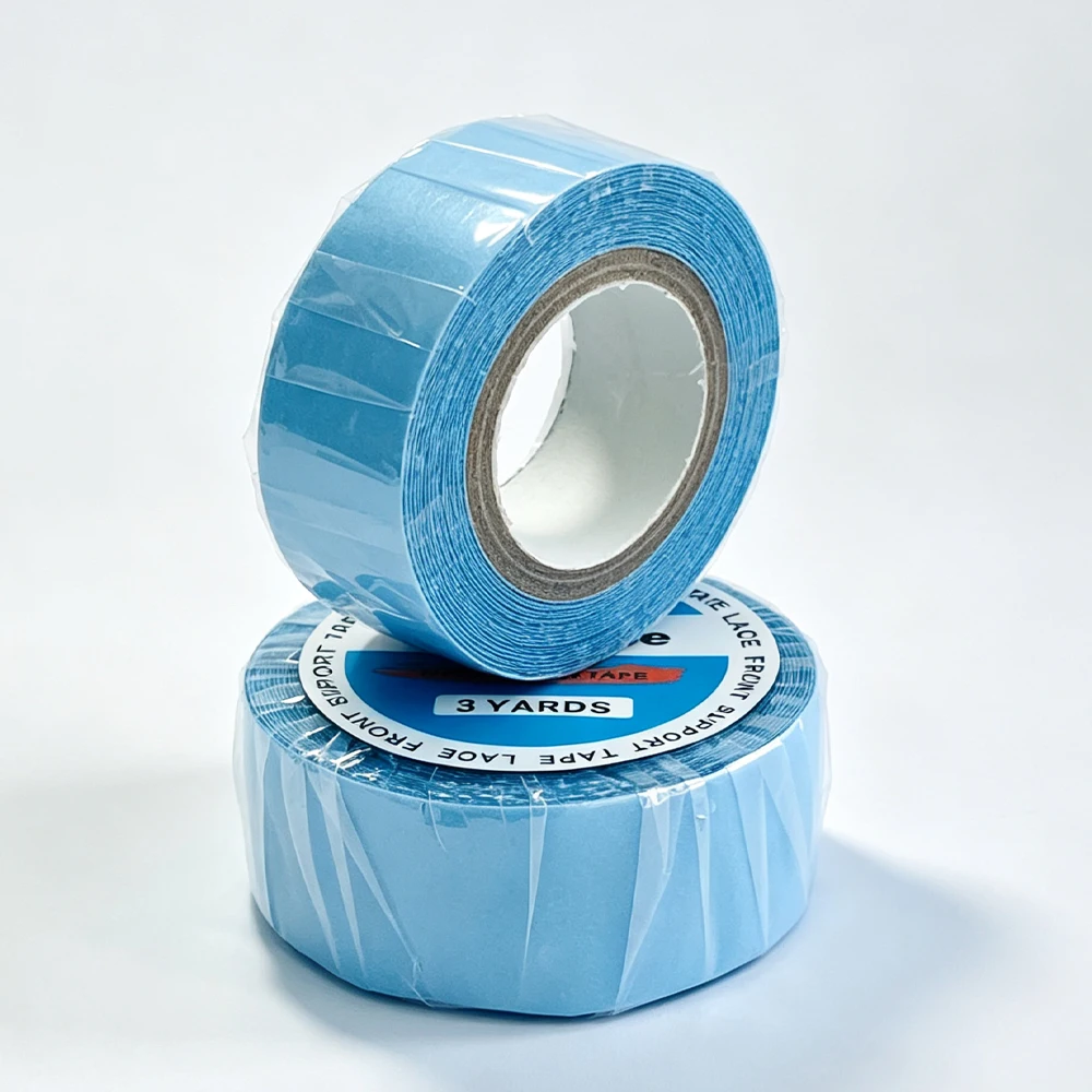 1/2pcs 3Yards 1.9cm Hair System Tape Double Side Strong Hold Hair Extension Tapes For Lace Closure Lace Front Wig Glue view 5
