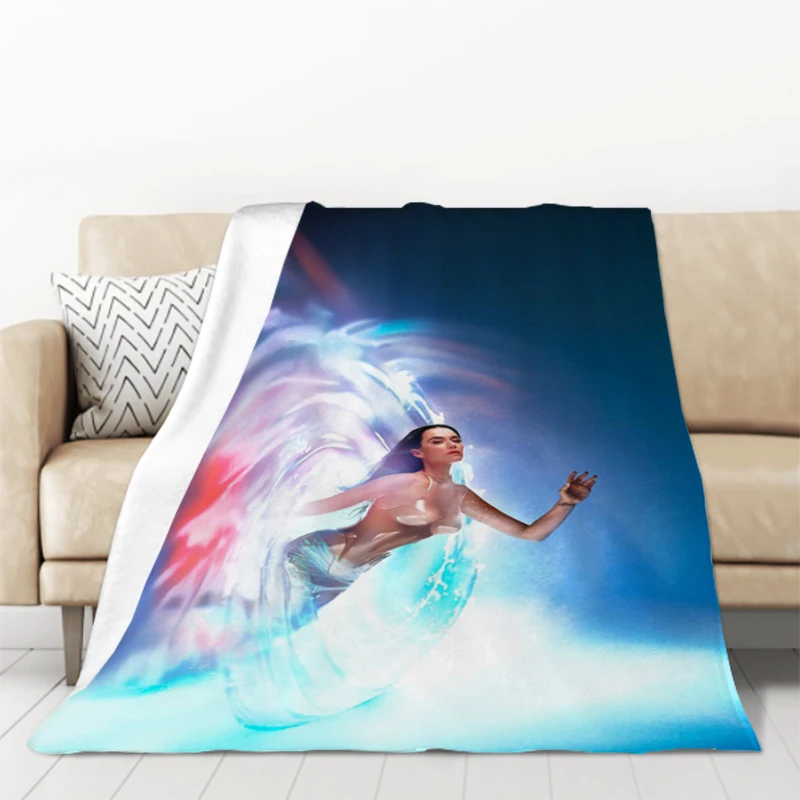 

Singer K-Katy Perry Fluffy Soft Blankets for Decorative Sofa Throw Blanket Green Plaid With Print Downy Microfiber Bedding Knee