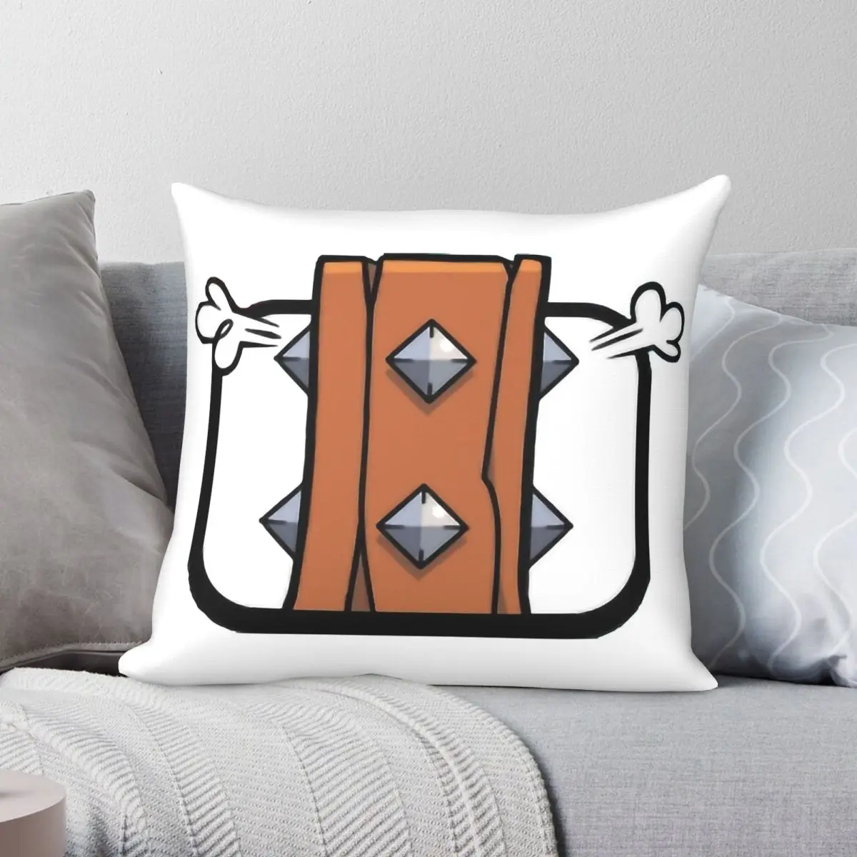 Angry Log Clash Royale Square Pillowcase Polyester Linen Velvet Pattern Zip Decor Throw Pillow Case Bed Cushion Cover