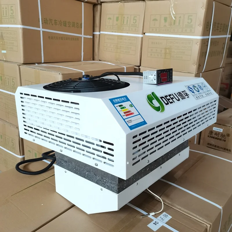 12V 24V 48V 220V Electric Mounted Freezer Truck Refrigeration Units for Van Tricycle Food Vegetable Meat Cooling