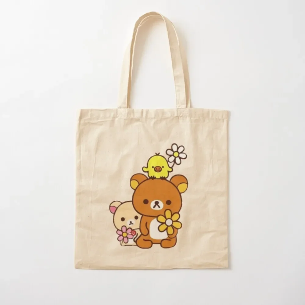 

Rilakkuma, Kiiroitori & Korilakkuma Tote Bag tote bag university free delivery bags Tote Bag