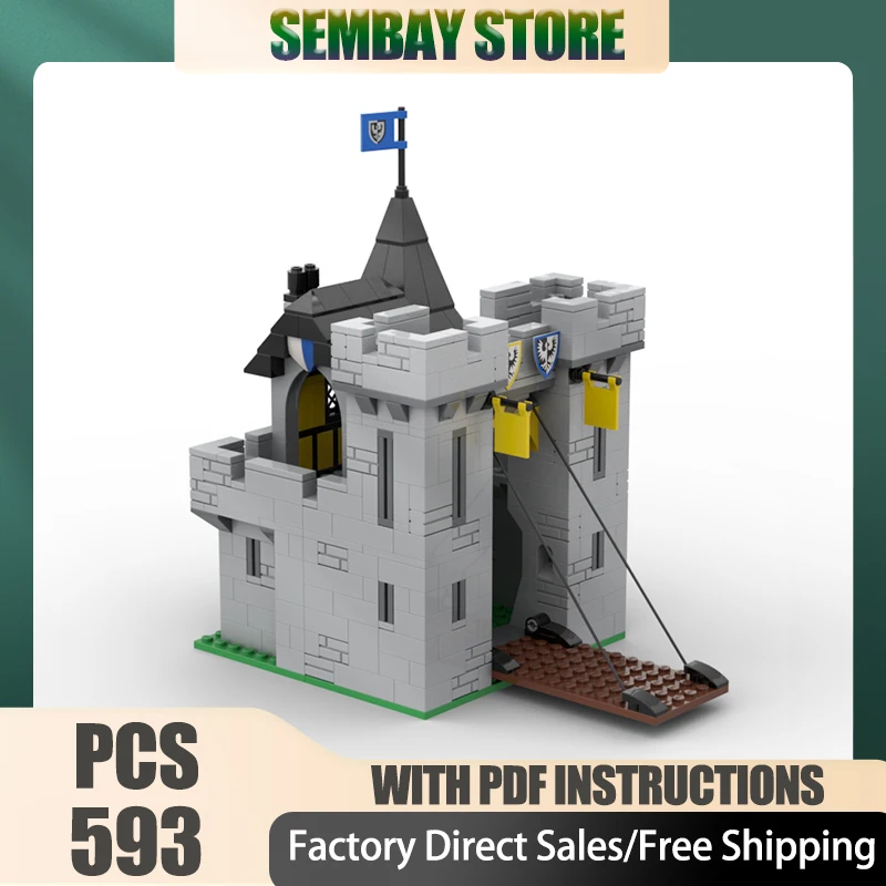 

Модель замка Moc, строительные кирпичи, модульная модель крепости черного сокола, технологические блоки, рождественские игрушки «сделай сам», строительные подарки