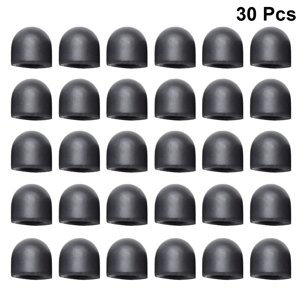 Mute Silicone substituição Tip Case, Capa da pele para Touch Pencil, Stylus Touchscreen Pen, preto, 20pcs