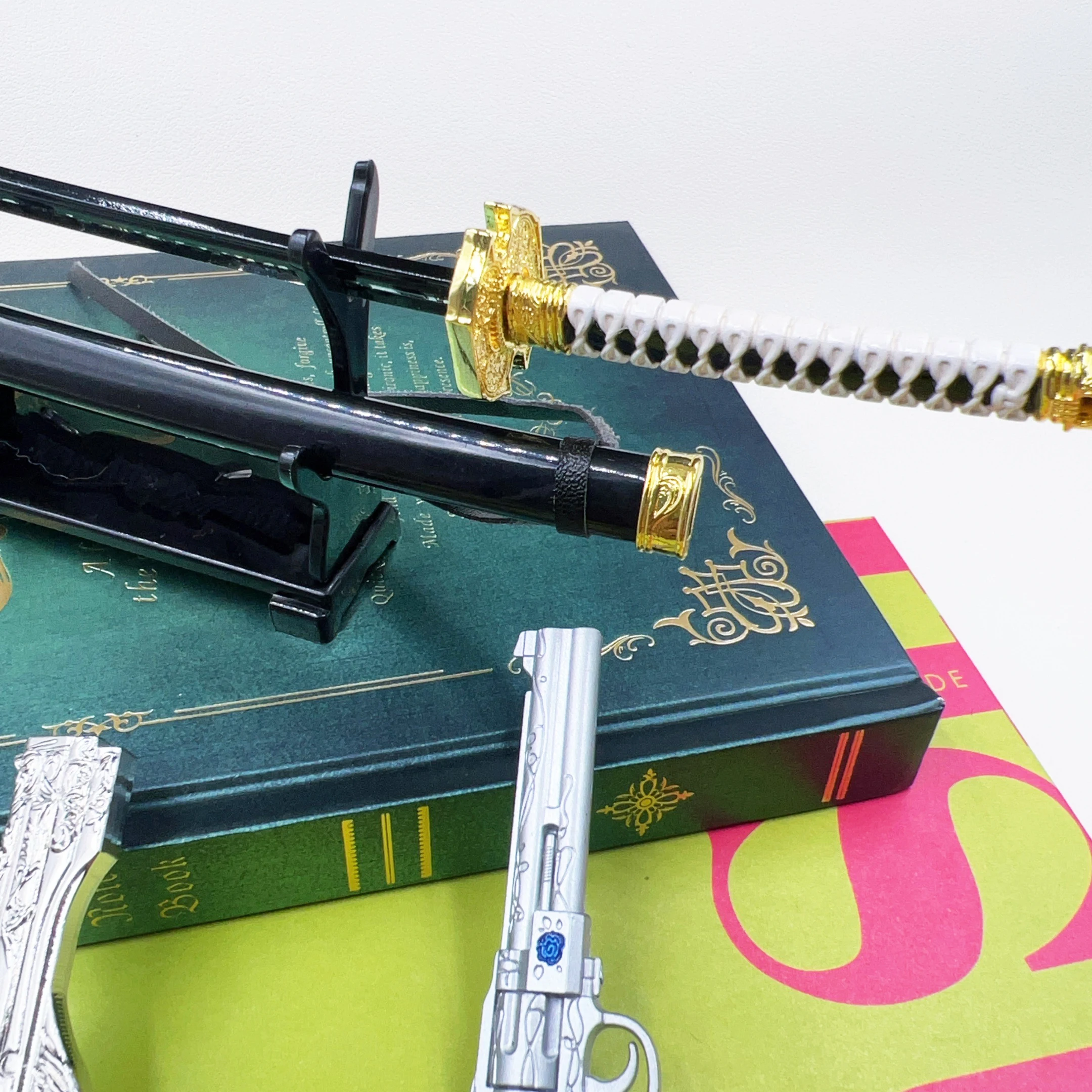 26cm 버질 야마토 카타나 리본 DMC 게임 상품 1:6 금속 검 모델 집 장식 공예 인형 장비 장난감 남자아이