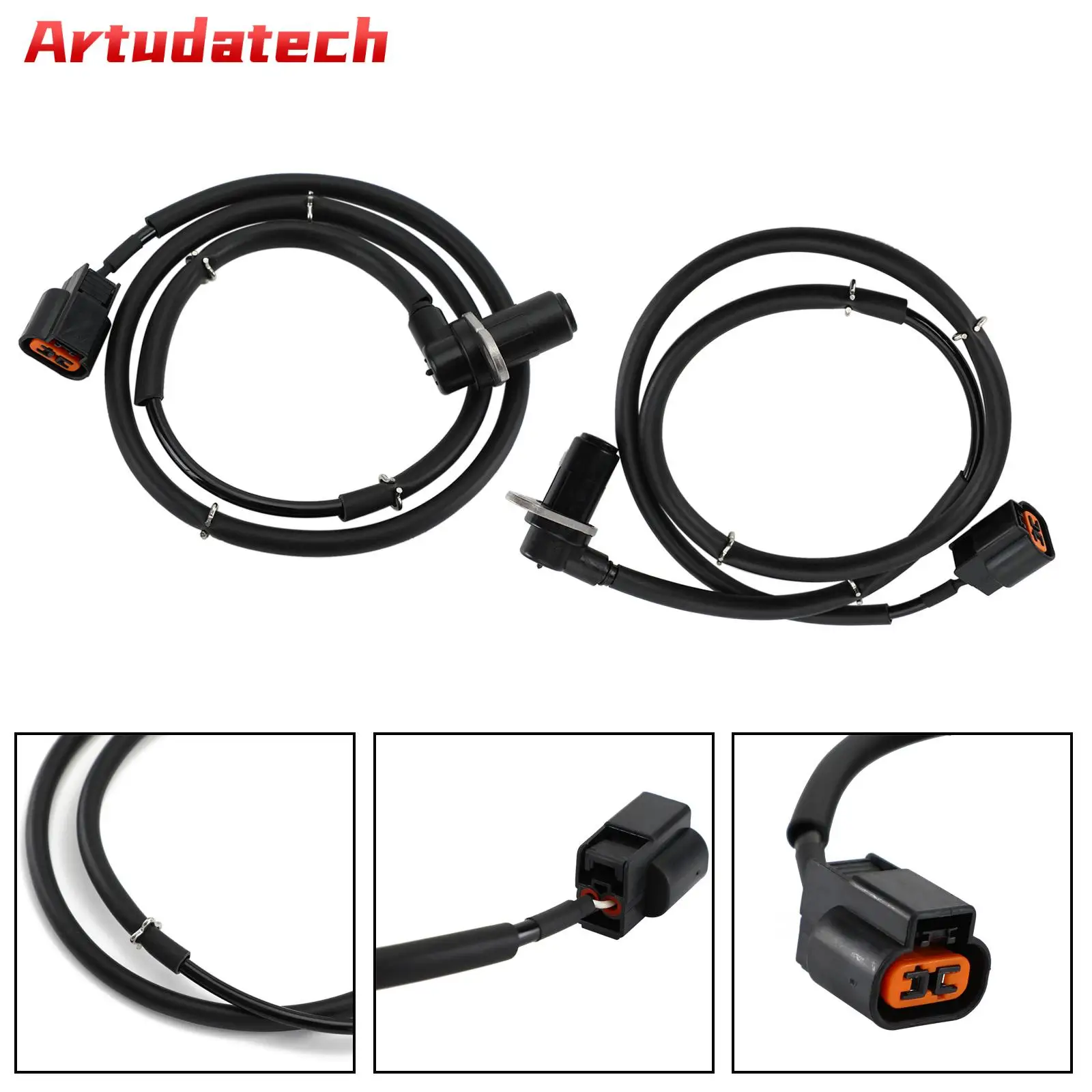 Artudatech 2Pcs Front L&R ABS Speed Sensor for MITSUBISHI SHOGUN 3.2 DI-D 1999-2006