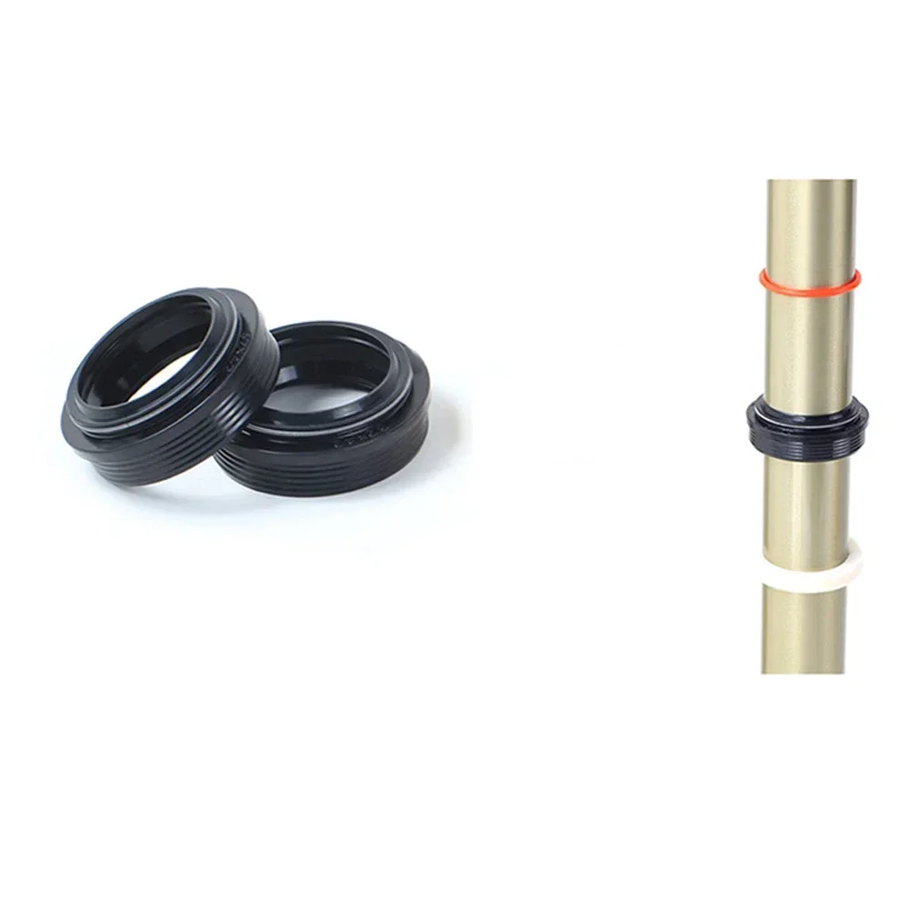 2pcs Bike Bicycle Fork Dusty Seal 28.6/30/32/34mm Dust Wiper Oil Seal Setting Bike Bicycle Fork Dusty Seal