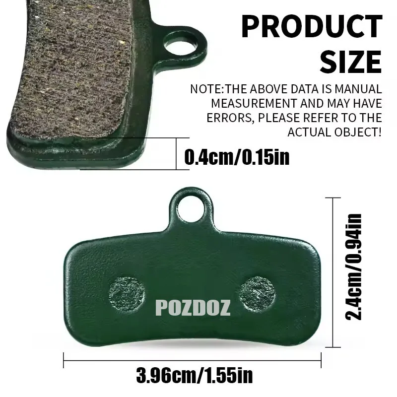 POZDOZ Keramik-Hydraulik-Scheibenbremsbeläge, verschleißfeste Scheibenbremsbeläge für SHIMANO D02S N03A 1/2/4/6/8/10 Paar MTB-Bremsbeläge – Detail 3