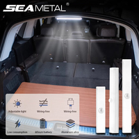 SEAMETAL Motion Sensor Light for Car USB Charging LED Sensing Light for Trunk/Hood Automatic Adjustable Brightness Night Lamp