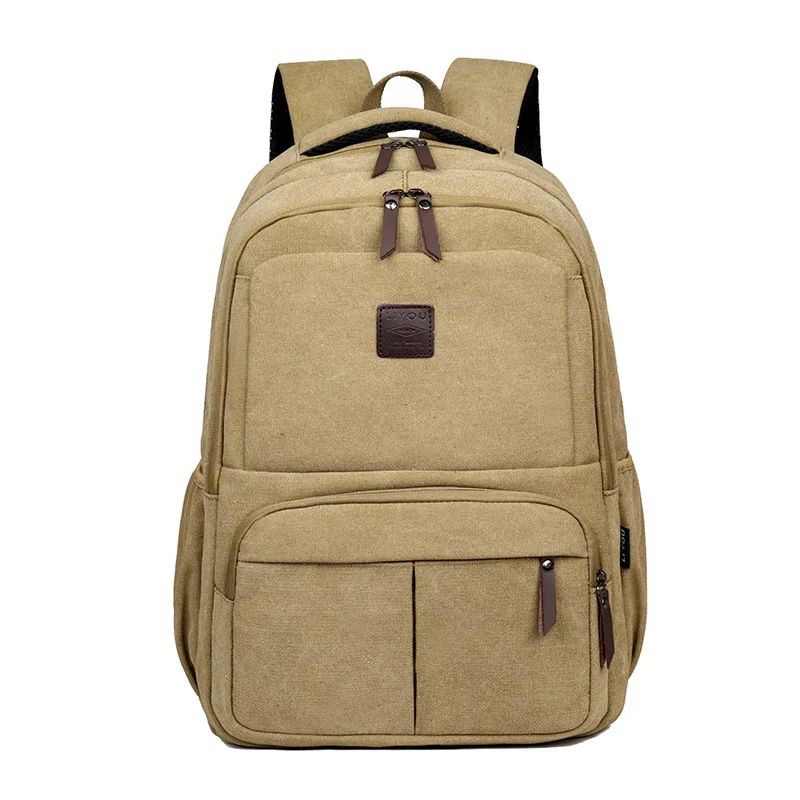 

Backpack men's backpack, outdoor leisure sports bag, trendy canvas bag