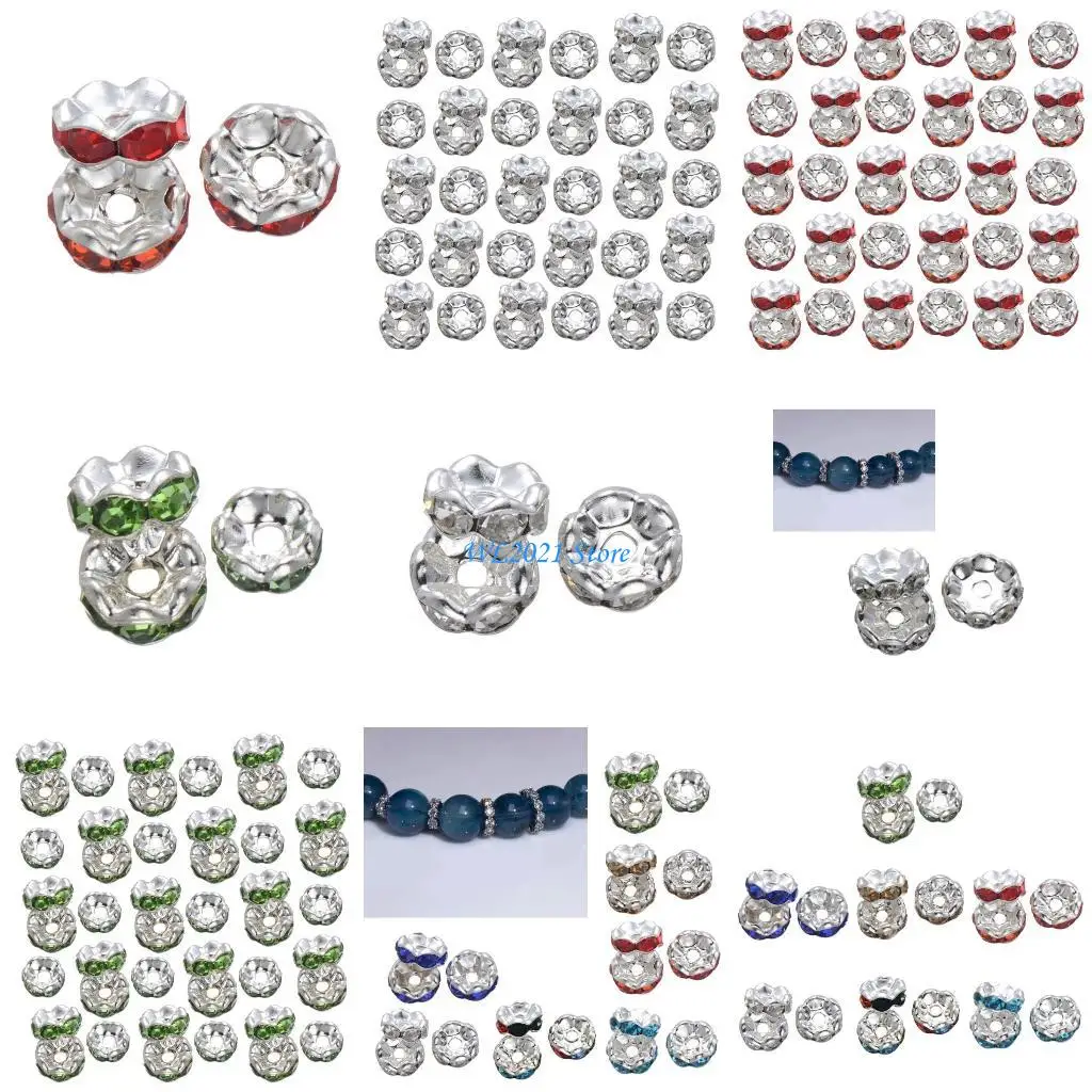 

G5GC Pack of Colorful Beads with Large Holes for European Bracelets