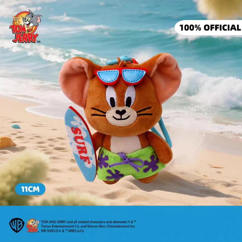 Echte Anime Tom en Jerry pluche pop cartoon sportserie poppen sleutelhanger Kawaii rugzak decoratieve knuffels cadeaus voor meisjes