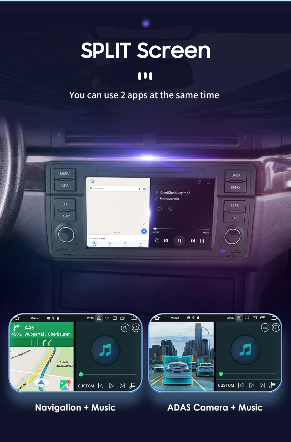 Hizpo 8 Core Android 14 Car Multimedia Radio For BMW E46 M3 Rover 75 Coupe 318/320/325/330/335 GPS CarPlay AUTO 4G Navigation