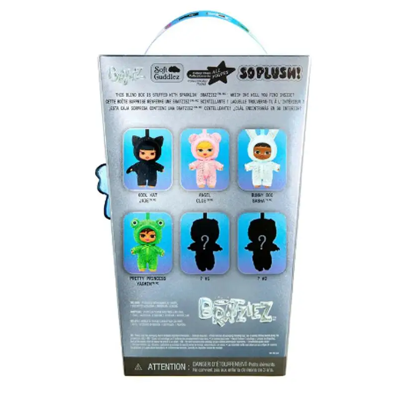 Original MGA Bratz Bratziez Bling Seriez Glitter Keychain Blind Box Diamond Decor Animal Shaped Trendy Bag Pendant Ornament Gift view 3