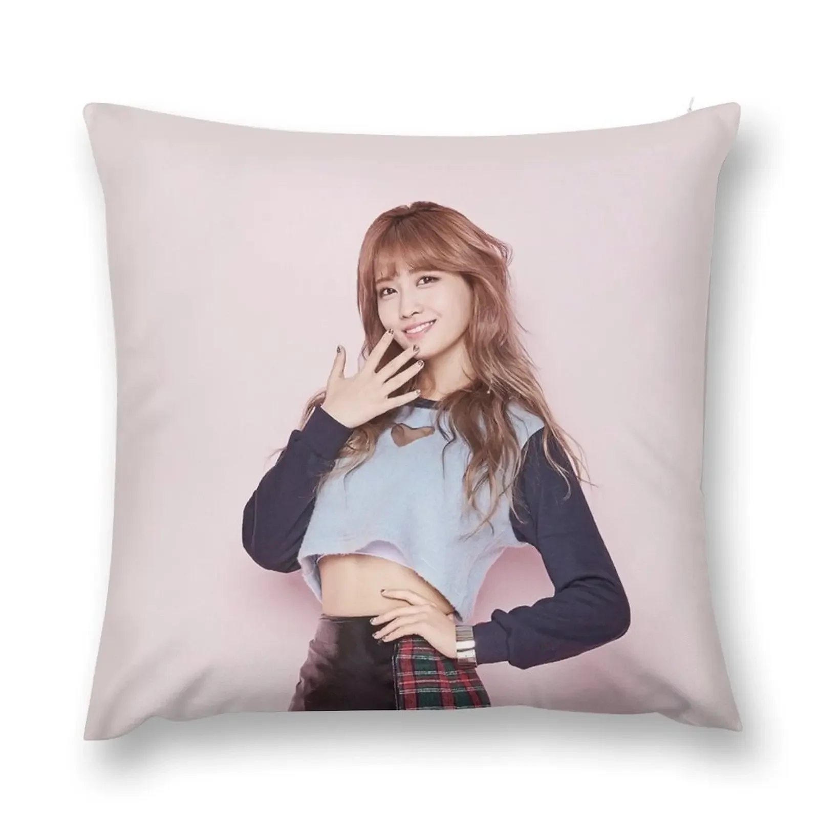 Momo (Knock Knock Ver.) - TWICE Throw Pillow Couch Cushions pillow cover luxury Sofa Cushions Cover pillow