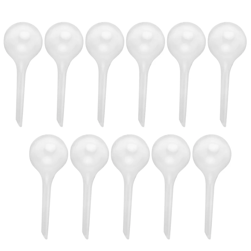 

11Pcs Clear Automatic Watering Bulbs Watering Globes Device Plastic Balls For Plants Vacation Houseplant Plant Pot