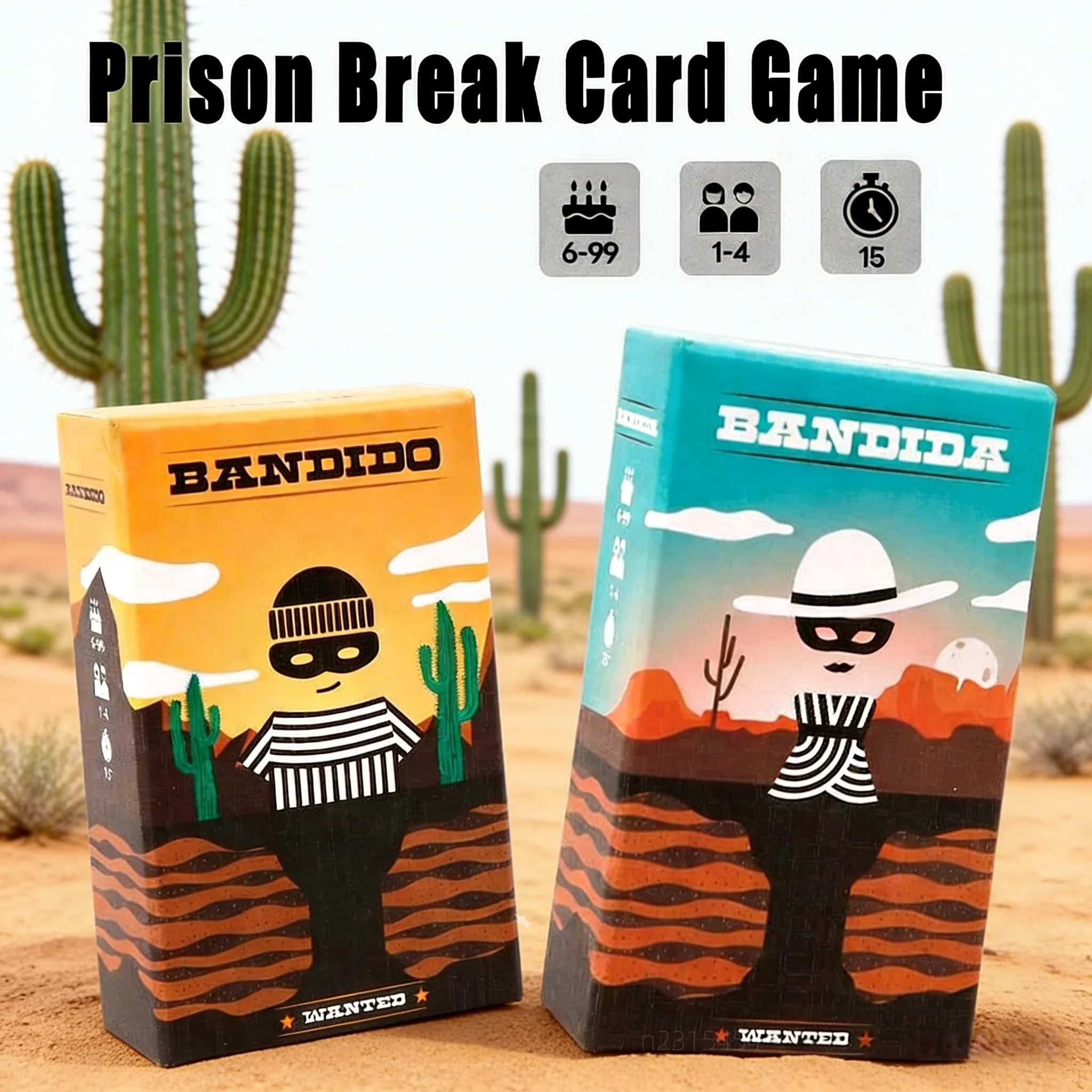 

Горячая Bandido Bandida Семейная стратегическая карточная игра для 1-4 игроков Вечеринка Веселье Китайские английские объяснения Рождественская двуязычная игра Ночная игра