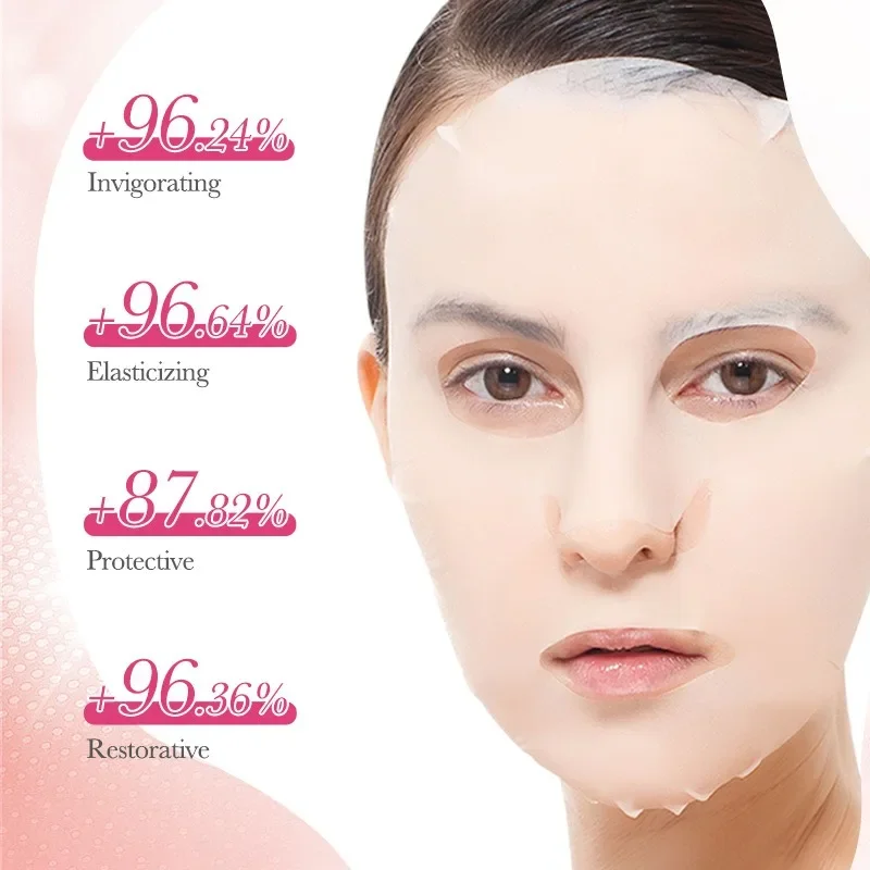 5/10 قطعة الكورية الحلزون Mucin ورقة قناع ترطيب إصلاح اشراق مكافحة الشيخوخة التجاعيد ترطيب هلام قناع الوجه لجميع الجلد