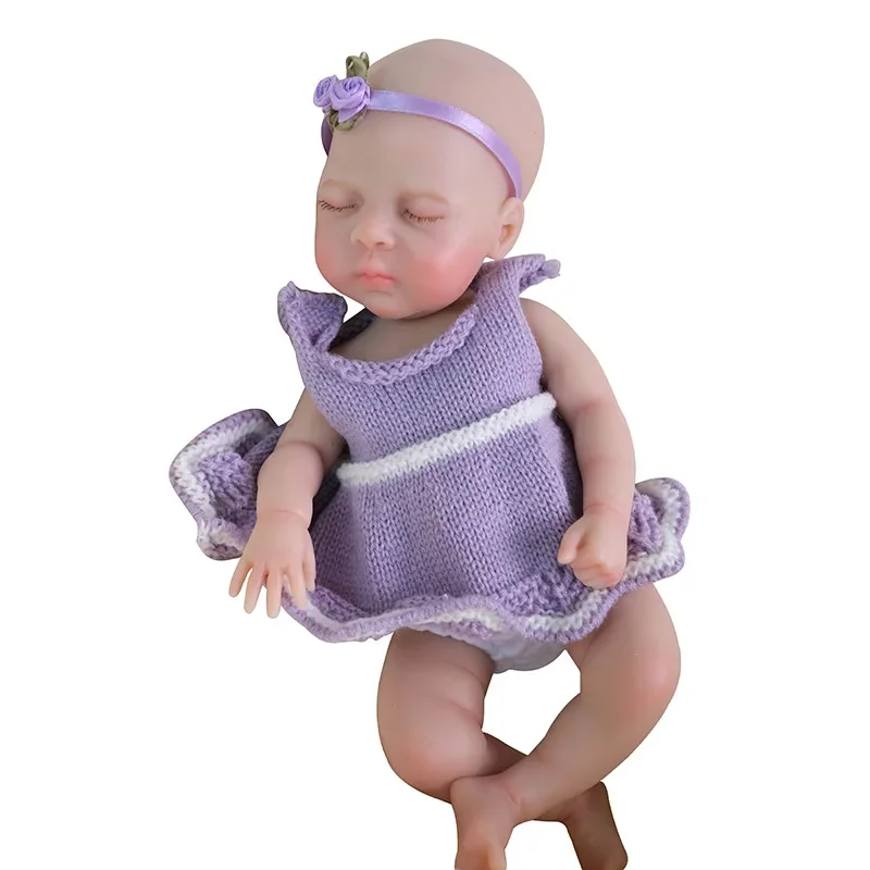 ตุ๊กตาซิลิโคนเนื้อนุ่มขนาด 30 ซม. รุ่นลูน่า ทารกหญิงหลับตา