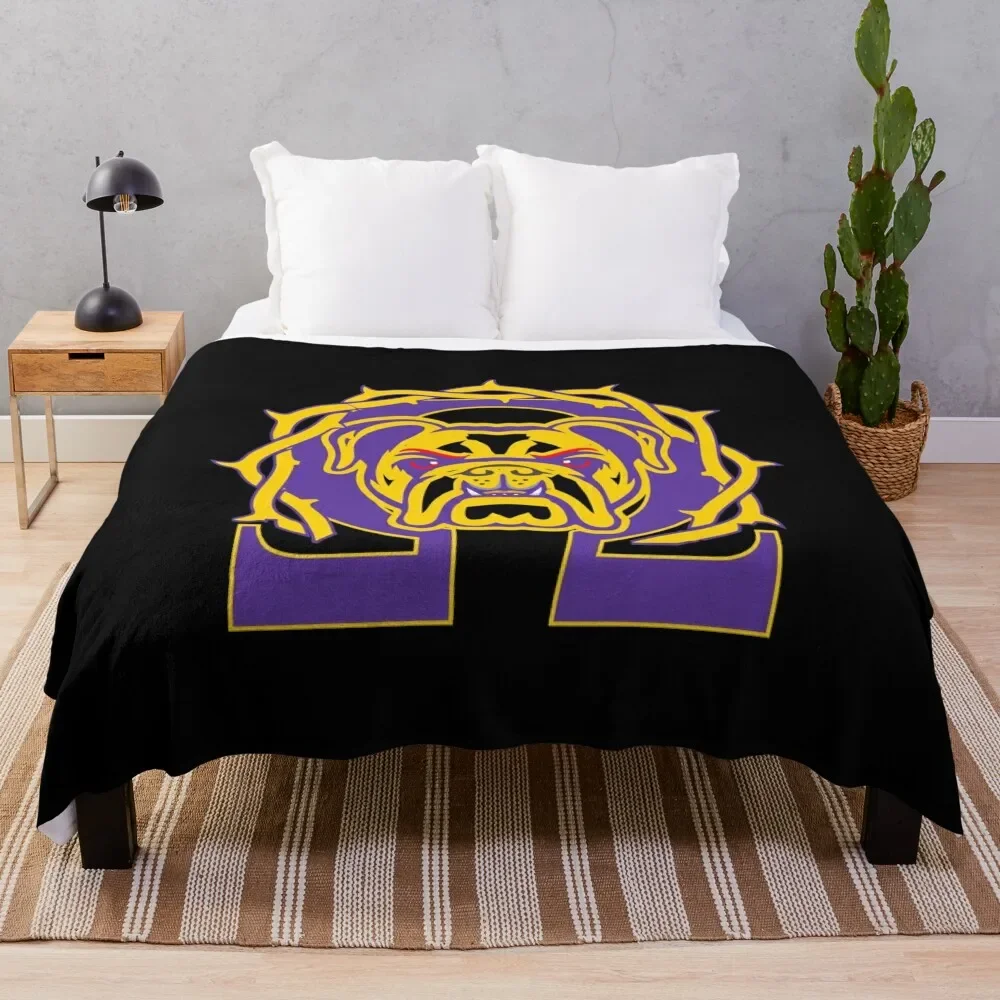 Men's Omega Que Dawg Psi Phi Purple Gold Fraternity Throw Blanket Stuffeds Picnic Bed Hairys Blankets