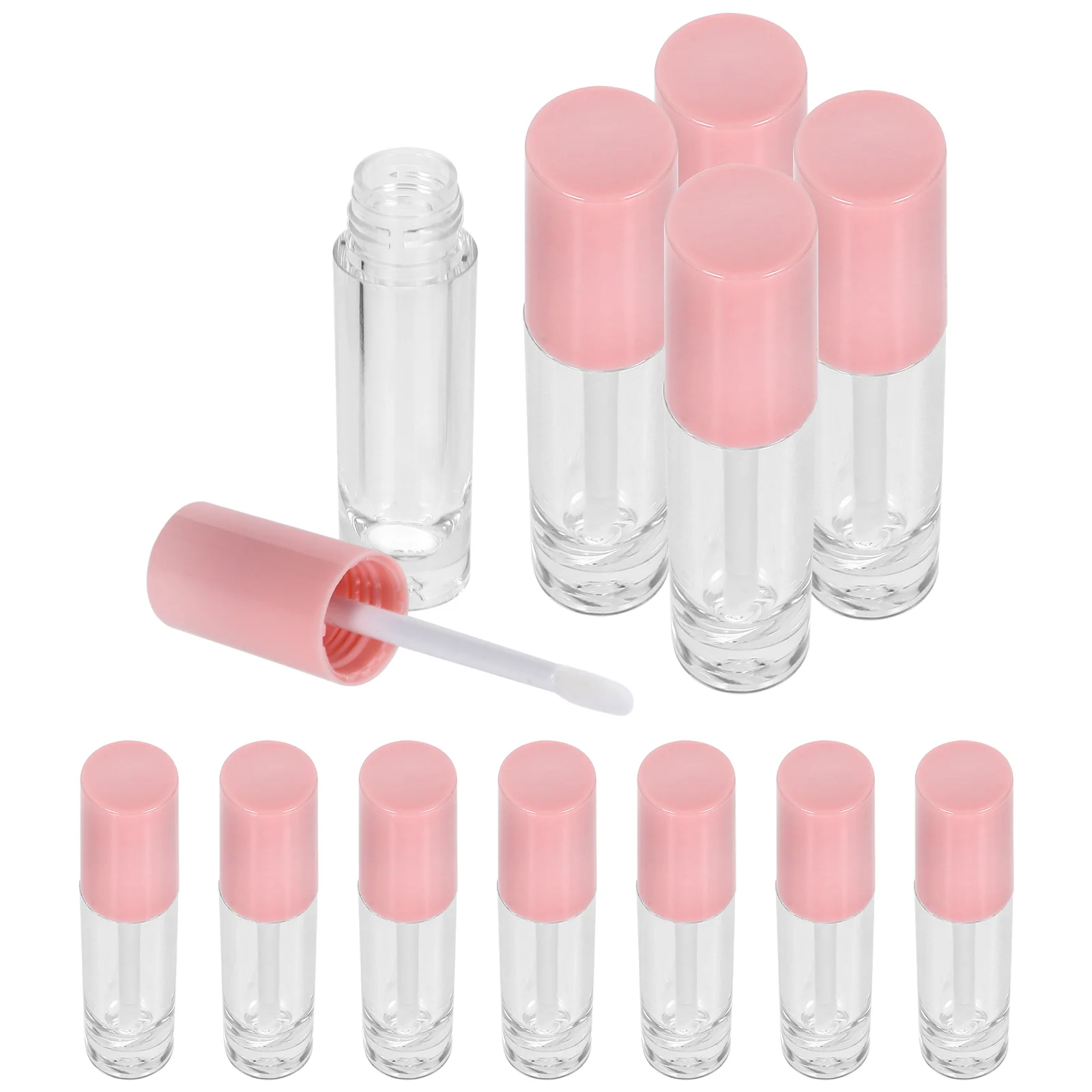

12pcs Gloss 4Ml Empty Portable Color Container Diy Lip Oil Balm Plastic Tube Holder Lip Gloss Bottle Travel Makeup