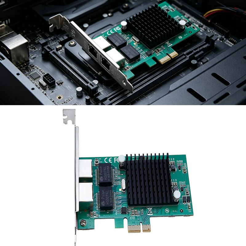 

Gigabit Server Adapter Fast Ethernet PCIe Gigabit Network Card Server lan card RJ-45 LAN Adapter Game PCIE Card Intel 82575 HUB