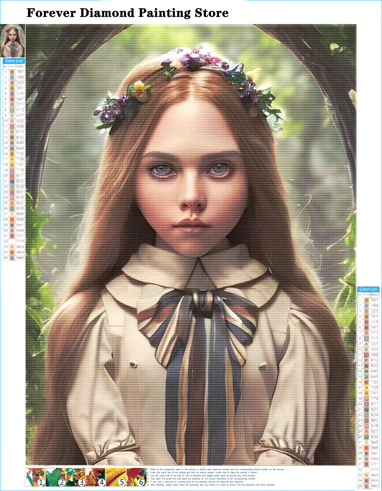 لوحة أحجار الراين الماسية M3GAN ، فيلم الرعب فتاة ميغان ، مجموعة غرزة متقاطعة ، صورة تطريز ، فسيفساء ، مثقاب كامل ، ديكور منزلي