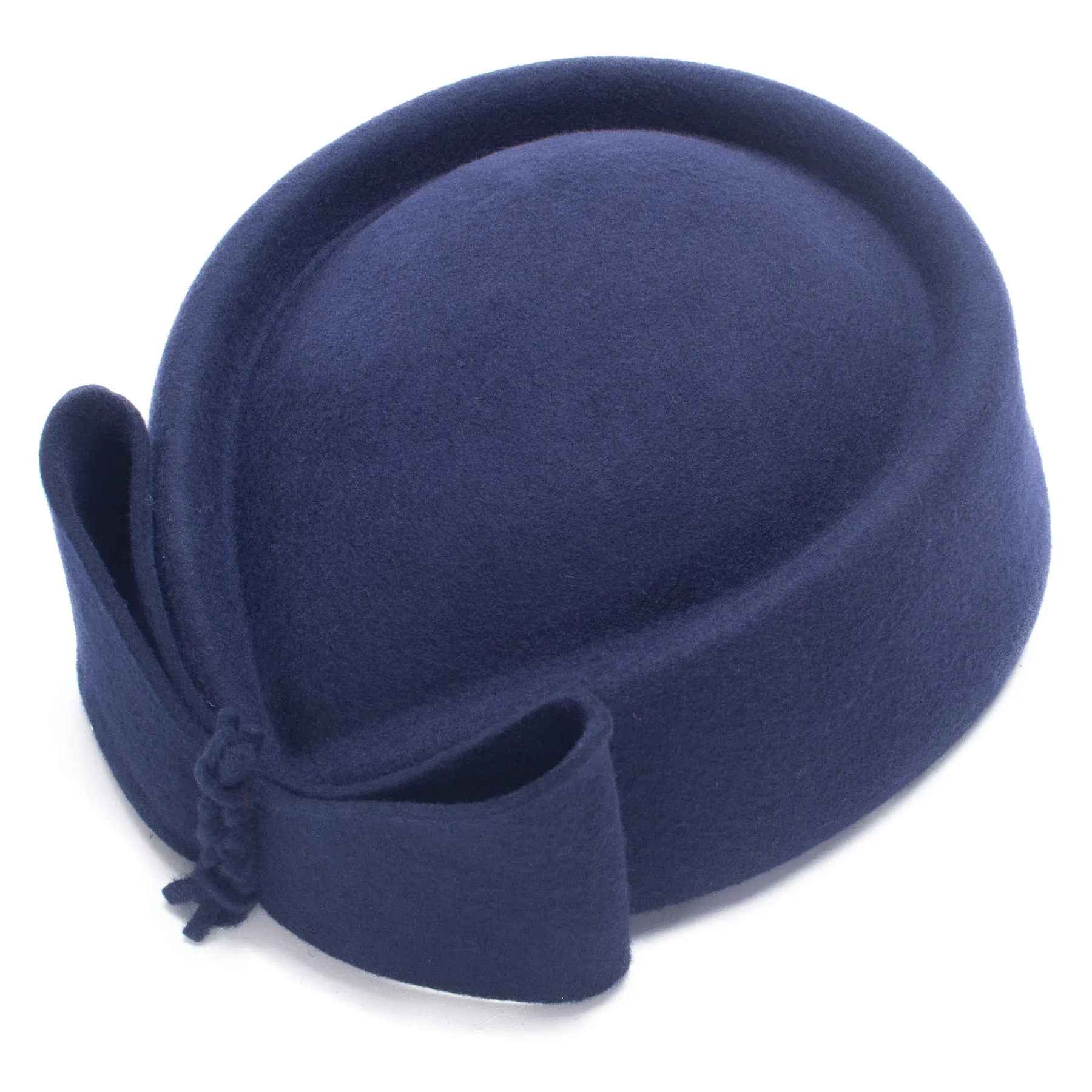 Lawliet Teardrop Fascinator Women Vintage Look Pillbox Hat Top Fancy Wool Felt Hat Cocktail Racing Party Wedding Church A253