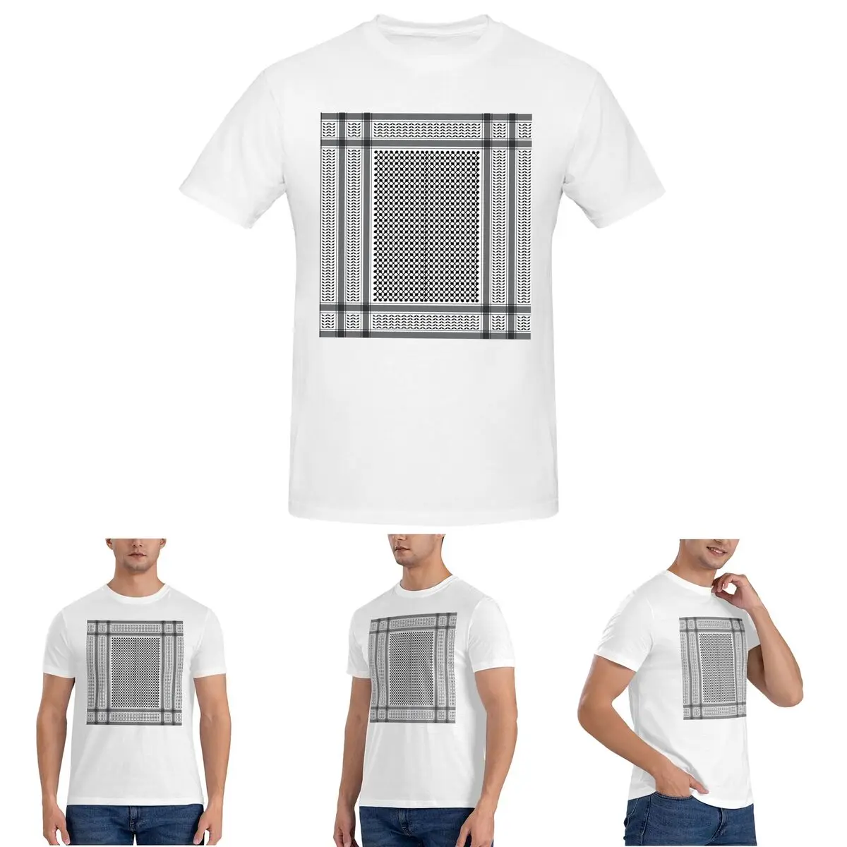 

The Modern Great Keffiyeh T-Shirt for Men Cotton Plus Size T Shirts Men's Short Sleeve O-Neck Summer Clothes Tops S-6XL