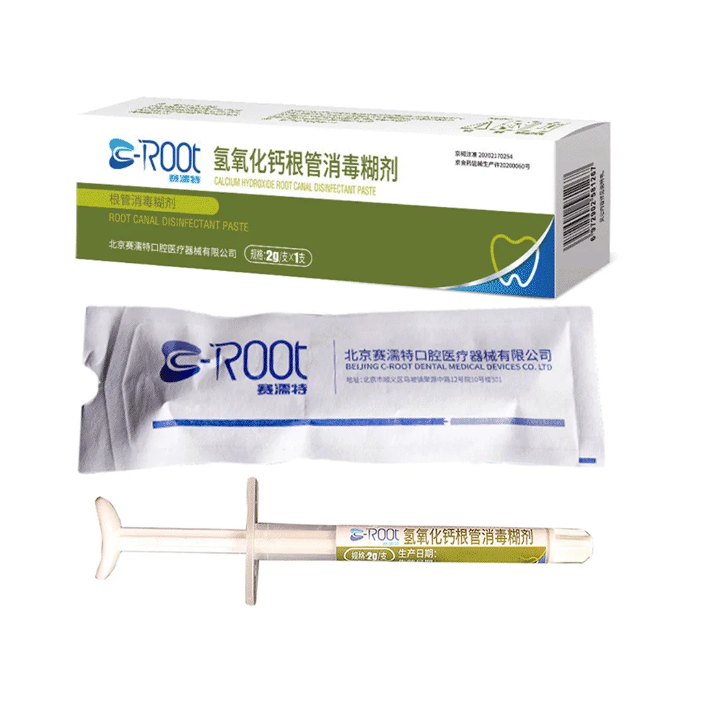 C-Root Calcium Hydroxide Paste 2g/Tube Root Canal Disinfection Endodontic Treatment Dental Material For Dentist